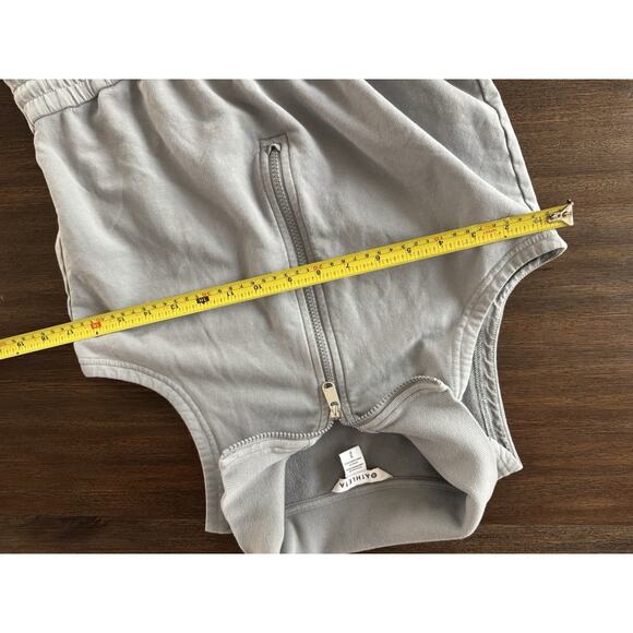 Athleta Romper Gray Retroterry Overall Garment Dye S - Picture 5 of 10